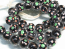 TOKO-BEADS AG951N-19 Glass bead (strand) 10mm AG951N-19 フラワービーズ（連） 10mm Asian bead & African bead  Handmade,Lampeork,bead,asia,india,ethnic,parts,accessory,beads とんぼ玉,ビーズ,トンボ玉,アジア,インド,エスニック,手作り,パーツ,アクセサリー