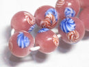 TOKO-BEADS AG951-22N Glass bead (strand) 10~11mm AG951-22N フラワービーズ（連） 10~11mm Asian bead & African bead  Handmade,Lampeork,bead,asia,india,ethnic,parts,accessory,beads とんぼ玉,ビーズ,トンボ玉,アジア,インド,エスニック,手作り,パーツ,アクセサリー