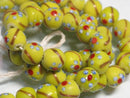 TOKO-BEADS AG951N-34 Glass bead (strand) 12mm AG951N-34 フラワービーズ（連） 12mm Asian bead & African bead  Handmade,Lampeork,bead,asia,india,ethnic,parts,accessory,beads とんぼ玉,ビーズ,トンボ玉,アジア,インド,エスニック,手作り,パーツ,アクセサリー