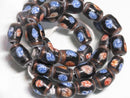 TOKO-BEADS AG951N-45 Glass bead (strand) 10.5mm AG951N-45 フラワービーズ（連） 10.5mm Asian bead & African bead  Handmade,Lampeork,bead,asia,india,ethnic,parts,accessory,beads とんぼ玉,ビーズ,トンボ玉,アジア,インド,エスニック,手作り,パーツ,アクセサリー