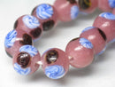 TOKO-BEADS AG951-46N Glass bead (strand) 10.5mm AG951-46N フラワービーズ（連） 10.5mm Asian bead & African bead  Handmade,Lampeork,bead,asia,india,ethnic,parts,accessory,beads とんぼ玉,ビーズ,トンボ玉,アジア,インド,エスニック,手作り,パーツ,アクセサリー