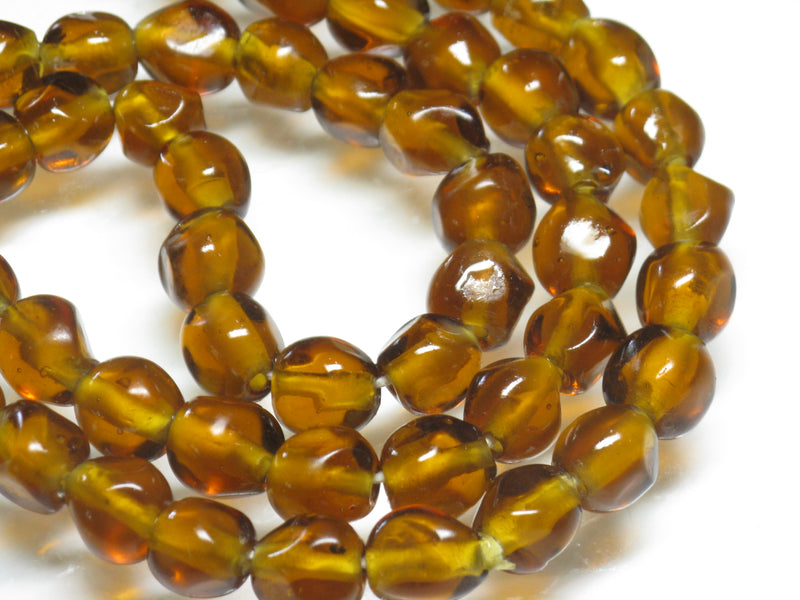 TOKO-BEADS AG952N-22 Glass bead (strand) 10~12mm AG952N-22 六面カットビーズ（連） 10~12mm Asian bead & African bead  Handmade,Lampeork,bead,asia,india,ethnic,parts,accessory,beads とんぼ玉,ビーズ,トンボ玉,アジア,インド,エスニック,手作り,パーツ,アクセサリー