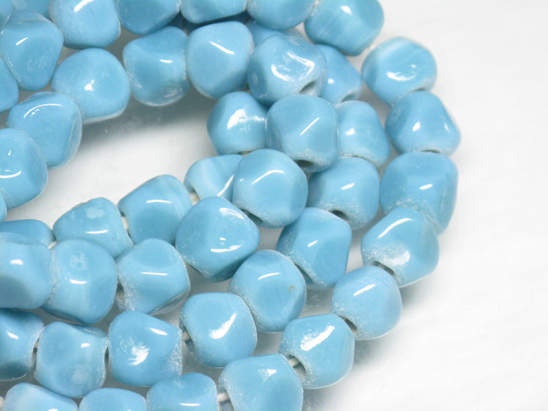 | TOKO-BEADS |AG952N-30 六面カットビーズ（連） 9~11mmとんぼ玉,ビーズ,トンボ玉,アジア,インド,エスニック,手作り,パーツ,アクセサリー