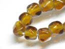 TOKO-BEADS AG952-35N Glass bead (strand) 8.5~9mm AG952-35N 六面カットビーズ（連） 8.5~9mm Asian bead & African bead  Handmade,Lampeork,bead,asia,india,ethnic,parts,accessory,beads とんぼ玉,ビーズ,トンボ玉,アジア,インド,エスニック,手作り,パーツ,アクセサリー