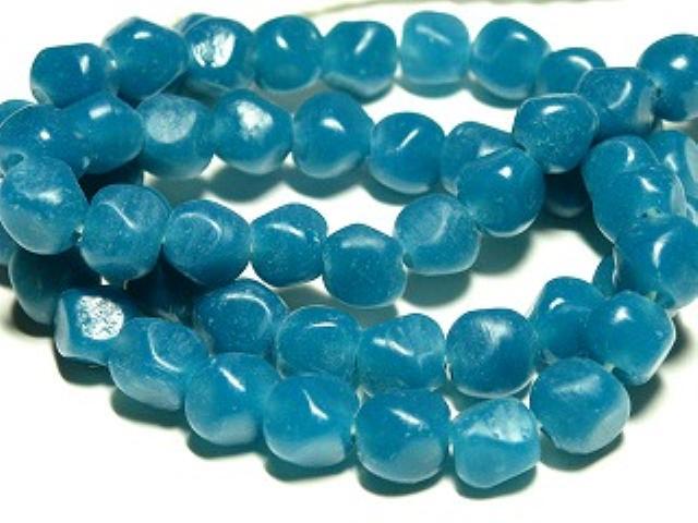 | TOKO-BEADS |AG952N-45 六面カットビーズ（連） 9~10mmとんぼ玉,ビーズ,トンボ玉,アジア,インド,エスニック,手作り,パーツ,アクセサリー