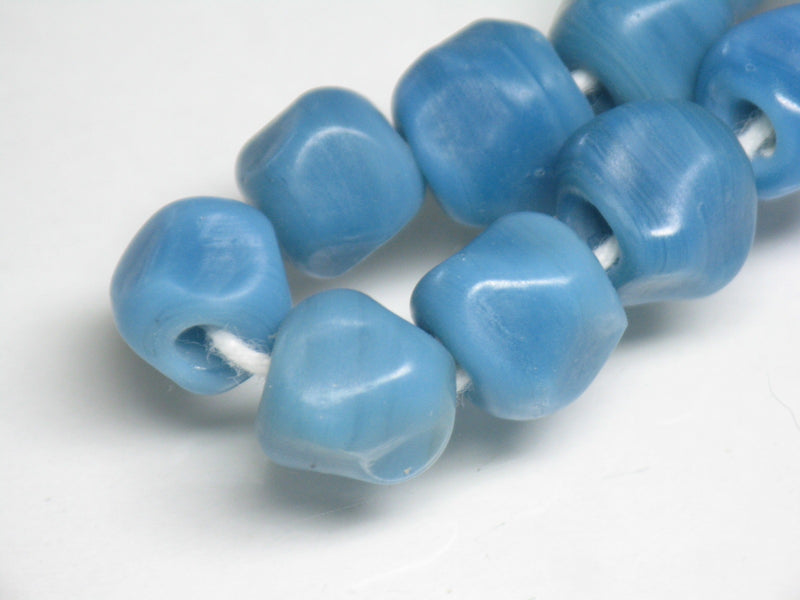 | TOKO-BEADS |AG952N-47 六面カットビーズ（連） 9~10mmとんぼ玉,ビーズ,トンボ玉,アジア,インド,エスニック,手作り,パーツ,アクセサリー