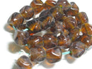 TOKO-BEADS AG953N-19 Glass bead (strand) 17mm AG953N-19 六面カットビーズ(L)(連) 17mm Asian bead & African bead  Handmade,Lampeork,bead,asia,india,ethnic,parts,accessory,beads とんぼ玉,ビーズ,トンボ玉,アジア,インド,エスニック,手作り,パーツ,アクセサリー