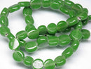 TOKO-BEADS AG954N-37 Glass bead  (strand) 8~9mm AG954N-37 丸型フラットビーズ（連） 8~9mm Asian bead & African bead  Handmade,Lampeork,bead,asia,india,ethnic,parts,accessory,beads とんぼ玉,ビーズ,トンボ玉,アジア,インド,エスニック,手作り,パーツ,アクセサリー