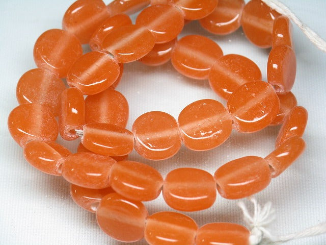 TOKO-BEADS AG954N-42 Glass bead  (strand) 9~11mm AG954N-42 丸型フラットビーズ（連） 9~11mm Asian bead & African bead  Handmade,Lampeork,bead,asia,india,ethnic,parts,accessory,beads とんぼ玉,ビーズ,トンボ玉,アジア,インド,エスニック,手作り,パーツ,アクセサリー