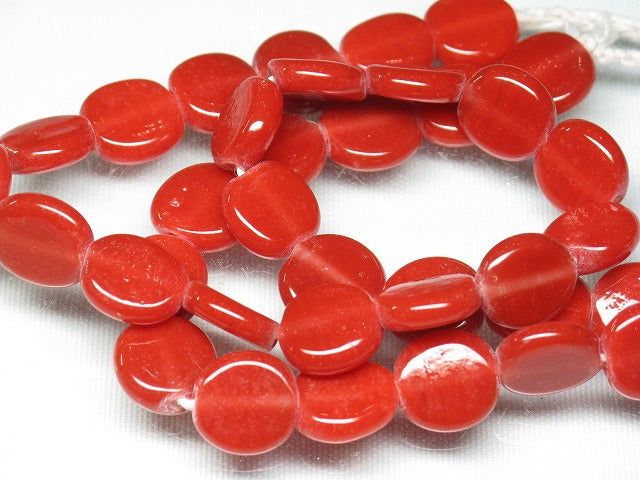 TOKO-BEADS AG954N-44 Glass bead  (strand) 9~11mm AG954N-44 丸型フラットビーズ（連） 9~11mm Asian bead & African bead  Handmade,Lampeork,bead,asia,india,ethnic,parts,accessory,beads とんぼ玉,ビーズ,トンボ玉,アジア,インド,エスニック,手作り,パーツ,アクセサリー