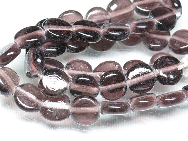 TOKO-BEADS AG954N-46 Glass bead  (strand) 9~11mm AG954N-46 丸型フラットビーズ（連） 9~11mm Asian bead & African bead  Handmade,Lampeork,bead,asia,india,ethnic,parts,accessory,beads とんぼ玉,ビーズ,トンボ玉,アジア,インド,エスニック,手作り,パーツ,アクセサリー