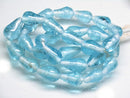 TOKO-BEADS AG954N-63 Glass bead (strand)  8~9mm AG954N-63 縦穴しずく型ビーズ（連）  8~9mm Asian bead & African bead  Handmade,Lampeork,bead,asia,india,ethnic,parts,accessory,beads とんぼ玉,ビーズ,トンボ玉,アジア,インド,エスニック,手作り,パーツ,アクセサリー