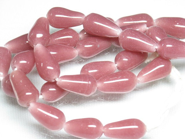 TOKO-BEADS AG954N-68 Glass bead (strand)  8~9mm AG954N-68 縦穴しずく型ビーズ（連）  8~9mm Asian bead & African bead  Handmade,Lampeork,bead,asia,india,ethnic,parts,accessory,beads とんぼ玉,ビーズ,トンボ玉,アジア,インド,エスニック,手作り,パーツ,アクセサリー