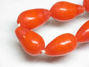 TOKO-BEADS AG954-69N Glass bead (strand)  8~9mm AG954-69N 縦穴しずく型ビーズ（連）  8~9mm Asian bead & African bead  Handmade,Lampeork,bead,asia,india,ethnic,parts,accessory,beads とんぼ玉,ビーズ,トンボ玉,アジア,インド,エスニック,手作り,パーツ,アクセサリー