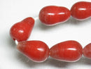 TOKO-BEADS AG954-72N Glass bead (strand)  8~9mm AG954-72N 縦穴しずく型ビーズ（連）  8~9mm Asian bead & African bead  Handmade,Lampeork,bead,asia,india,ethnic,parts,accessory,beads とんぼ玉,ビーズ,トンボ玉,アジア,インド,エスニック,手作り,パーツ,アクセサリー