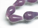 TOKO-BEADS AG954-73N Glass bead (strand)  8~9mm AG954-73N 縦穴しずく型ビーズ（連）  8~9mm Asian bead & African bead  Handmade,Lampeork,bead,asia,india,ethnic,parts,accessory,beads とんぼ玉,ビーズ,トンボ玉,アジア,インド,エスニック,手作り,パーツ,アクセサリー