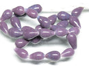 TOKO-BEADS AG954N-73 Glass bead (strand)  8~9mm AG954N-73 縦穴しずく型ビーズ（連）  8~9mm Asian bead & African bead  Handmade,Lampeork,bead,asia,india,ethnic,parts,accessory,beads とんぼ玉,ビーズ,トンボ玉,アジア,インド,エスニック,手作り,パーツ,アクセサリー