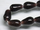 TOKO-BEADS AG954-76N Glass bead (strand)  8~9mm AG954-76N 縦穴しずく型ビーズ（連）  8~9mm Asian bead & African bead  Handmade,Lampeork,bead,asia,india,ethnic,parts,accessory,beads とんぼ玉,ビーズ,トンボ玉,アジア,インド,エスニック,手作り,パーツ,アクセサリー