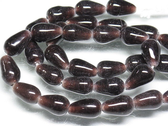 TOKO-BEADS AG954N-76 Glass bead (strand)  8~9mm AG954N-76 縦穴しずく型ビーズ（連）  8~9mm Asian bead & African bead  Handmade,Lampeork,bead,asia,india,ethnic,parts,accessory,beads とんぼ玉,ビーズ,トンボ玉,アジア,インド,エスニック,手作り,パーツ,アクセサリー