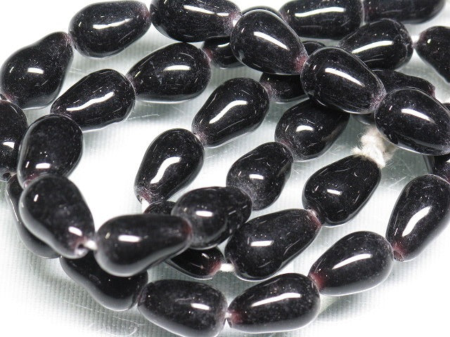 TOKO-BEADS AG954N-77 Glass bead (strand)  8~9mm AG954N-77 縦穴しずく型ビーズ（連）  8~9mm Asian bead & African bead  Handmade,Lampeork,bead,asia,india,ethnic,parts,accessory,beads とんぼ玉,ビーズ,トンボ玉,アジア,インド,エスニック,手作り,パーツ,アクセサリー