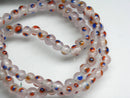 TOKO-BEADS AG955N-16 Glass bead (strand) 4~6mm AG955N-16 微小とんぼ玉（連） 4~6mm Asian bead & African bead  Handmade,Lampeork,bead,asia,india,ethnic,parts,accessory,beads とんぼ玉,ビーズ,トンボ玉,アジア,インド,エスニック,手作り,パーツ,アクセサリー