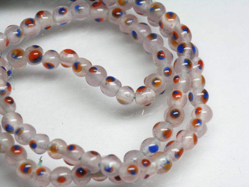 TOKO-BEADS AG955N-16 Glass bead (strand) 4~6mm AG955N-16 微小とんぼ玉（連） 4~6mm Asian bead & African bead  Handmade,Lampeork,bead,asia,india,ethnic,parts,accessory,beads とんぼ玉,ビーズ,トンボ玉,アジア,インド,エスニック,手作り,パーツ,アクセサリー