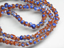TOKO-BEADS AG955N-18 Glass bead (strand) 4~6mm AG955N-18 微小とんぼ玉（連） 4~6mm Asian bead & African bead  Handmade,Lampeork,bead,asia,india,ethnic,parts,accessory,beads とんぼ玉,ビーズ,トンボ玉,アジア,インド,エスニック,手作り,パーツ,アクセサリー