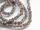 TOKO-BEADS AG955N-22 Glass bead (strand) 4~6mm AG955N-22 微小とんぼ玉（連） 4~6mm Asian bead & African bead  Handmade,Lampeork,bead,asia,india,ethnic,parts,accessory,beads とんぼ玉,ビーズ,トンボ玉,アジア,インド,エスニック,手作り,パーツ,アクセサリー
