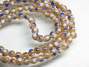 TOKO-BEADS AG955N-27 Glass bead (strand) 4~6mm AG955N-27 微小とんぼ玉（連） 4~6mm Asian bead & African bead  Handmade,Lampeork,bead,asia,india,ethnic,parts,accessory,beads とんぼ玉,ビーズ,トンボ玉,アジア,インド,エスニック,手作り,パーツ,アクセサリー
