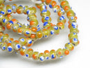TOKO-BEADS AG955N-39 Glass bead (strand) 4~6mm AG955N-39 微小とんぼ玉（連） 4~6mm Asian bead & African bead  Handmade,Lampeork,bead,asia,india,ethnic,parts,accessory,beads とんぼ玉,ビーズ,トンボ玉,アジア,インド,エスニック,手作り,パーツ,アクセサリー