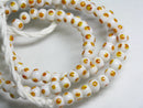 TOKO-BEADS AG955N-43 Glass bead (strand) 6~6.5mm AG955N-43 微小とんぼ玉（連） 6~6.5mm Asian bead & African bead  Handmade,Lampeork,bead,asia,india,ethnic,parts,accessory,beads とんぼ玉,ビーズ,トンボ玉,アジア,インド,エスニック,手作り,パーツ,アクセサリー