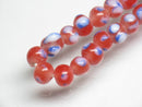 TOKO-BEADS AG955-01N Glass bead (strand) 6~6.5mm AG955-01N 微小とんぼ玉（連） 6~6.5mm Asian bead & African bead  Handmade,Lampeork,bead,asia,india,ethnic,parts,accessory,beads とんぼ玉,ビーズ,トンボ玉,アジア,インド,エスニック,手作り,パーツ,アクセサリー