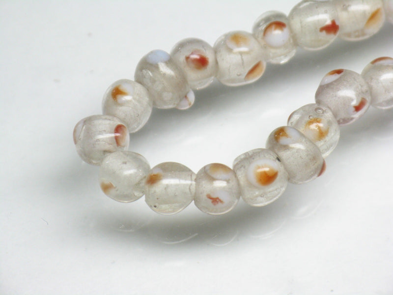 TOKO-BEADS AG955-02N Glass bead (strand) 5.5~6mm AG955-02N 微小とんぼ玉（連） 5.5~6mm Asian bead & African bead  Handmade,Lampeork,bead,asia,india,ethnic,parts,accessory,beads とんぼ玉,ビーズ,トンボ玉,アジア,インド,エスニック,手作り,パーツ,アクセサリー