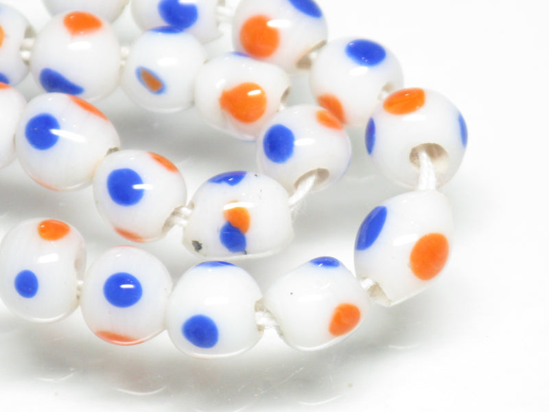TOKO-BEADS AG955-05N Glass bead (strand) 4~6mm AG955-05N 微小とんぼ玉（連） 4~6mm Asian bead & African bead  Handmade,Lampeork,bead,asia,india,ethnic,parts,accessory,beads とんぼ玉,ビーズ,トンボ玉,アジア,インド,エスニック,手作り,パーツ,アクセサリー
