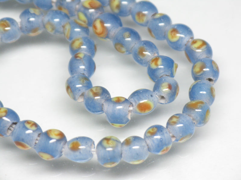 TOKO-BEADS AG955-06N Glass bead (strand) 4~6mm AG955-06N 微小とんぼ玉（連） 4~6mm Asian bead & African bead  Handmade,Lampeork,bead,asia,india,ethnic,parts,accessory,beads とんぼ玉,ビーズ,トンボ玉,アジア,インド,エスニック,手作り,パーツ,アクセサリー