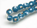 TOKO-BEADS AG955-09N Glass bead (strand) 6~6.5mm AG955-09N 微小とんぼ玉（連） 6~6.5mm Asian bead & African bead  Handmade,Lampeork,bead,asia,india,ethnic,parts,accessory,beads とんぼ玉,ビーズ,トンボ玉,アジア,インド,エスニック,手作り,パーツ,アクセサリー