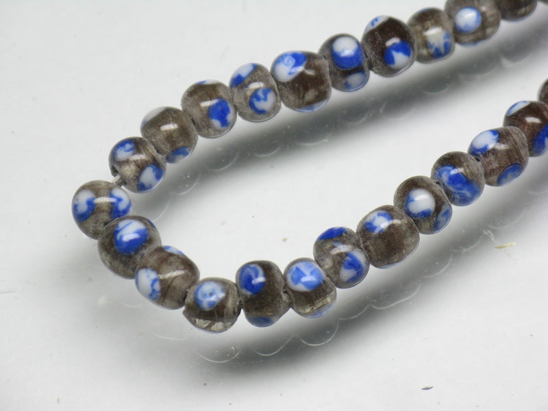TOKO-BEADS AG955N-12 Glass bead (strand) 4~6mm AG955N-12 微小とんぼ玉（連） 4~6mm Asian bead & African bead  Handmade,Lampeork,bead,asia,india,ethnic,parts,accessory,beads とんぼ玉,ビーズ,トンボ玉,アジア,インド,エスニック,手作り,パーツ,アクセサリー