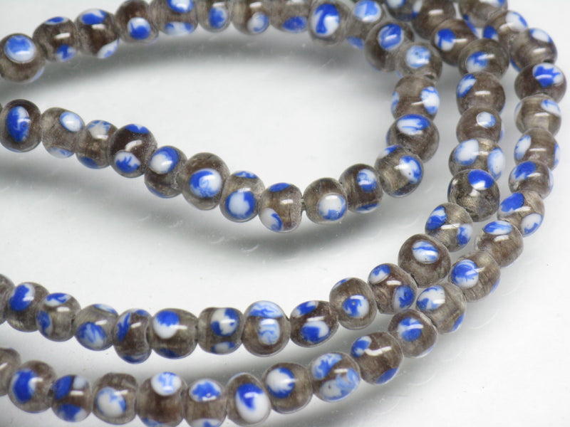 TOKO-BEADS AG955N-12 Glass bead (strand) 4~6mm AG955N-12 微小とんぼ玉（連） 4~6mm Asian bead & African bead  Handmade,Lampeork,bead,asia,india,ethnic,parts,accessory,beads とんぼ玉,ビーズ,トンボ玉,アジア,インド,エスニック,手作り,パーツ,アクセサリー