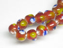 TOKO-BEADS AG955-19N Glass bead (strand) 4~6mm AG955-19N 微小とんぼ玉（連） 4~6mm Asian bead & African bead  Handmade,Lampeork,bead,asia,india,ethnic,parts,accessory,beads とんぼ玉,ビーズ,トンボ玉,アジア,インド,エスニック,手作り,パーツ,アクセサリー