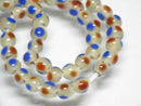 TOKO-BEADS AG955-32N Glass bead (strand) 4~6mm AG955-32N 微小とんぼ玉（連） 4~6mm Asian bead & African bead  Handmade,Lampeork,bead,asia,india,ethnic,parts,accessory,beads とんぼ玉,ビーズ,トンボ玉,アジア,インド,エスニック,手作り,パーツ,アクセサリー