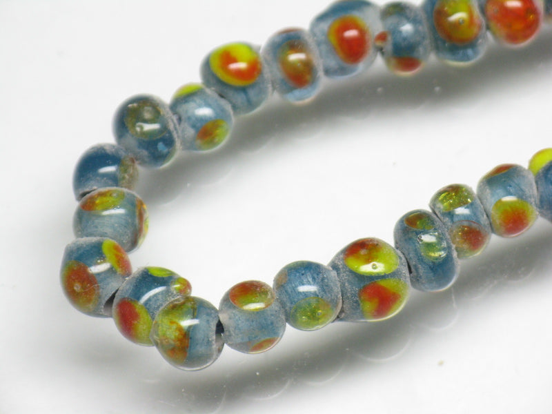 TOKO-BEADS AG955N-38 Glass bead (strand) 4~6mm AG955N-38 微小とんぼ玉（連） 4~6mm Asian bead & African bead  Handmade,Lampeork,bead,asia,india,ethnic,parts,accessory,beads とんぼ玉,ビーズ,トンボ玉,アジア,インド,エスニック,手作り,パーツ,アクセサリー