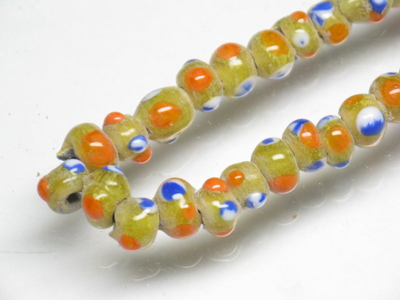 TOKO-BEADS AG955N-39 Glass bead (strand) 4~6mm AG955N-39 微小とんぼ玉（連） 4~6mm Asian bead & African bead  Handmade,Lampeork,bead,asia,india,ethnic,parts,accessory,beads とんぼ玉,ビーズ,トンボ玉,アジア,インド,エスニック,手作り,パーツ,アクセサリー