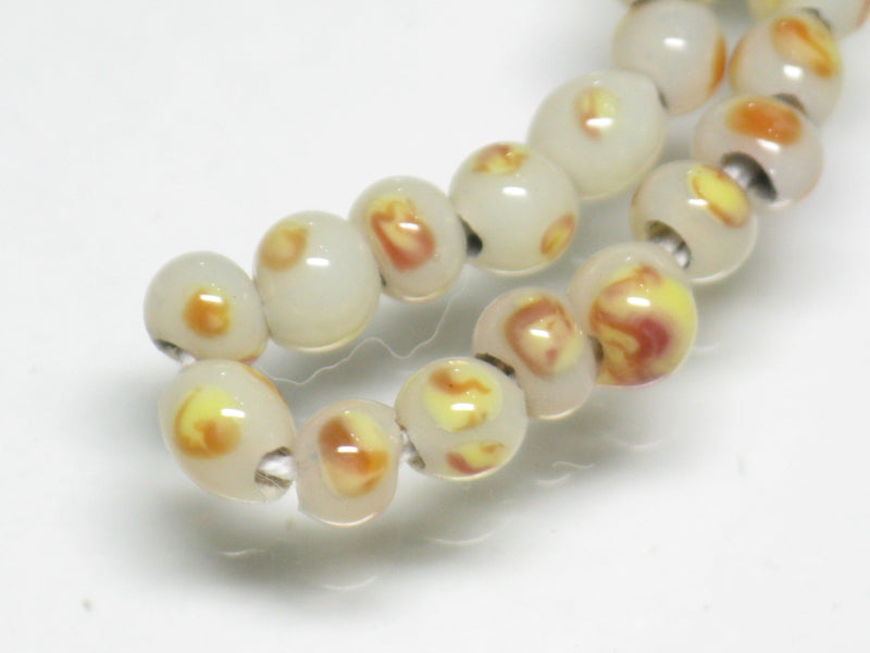 TOKO-BEADS AG955-41N Glass bead (strand) 4~6mm AG955-41N 微小とんぼ玉（連） 4~6mm Asian bead & African bead  Handmade,Lampeork,bead,asia,india,ethnic,parts,accessory,beads とんぼ玉,ビーズ,トンボ玉,アジア,インド,エスニック,手作り,パーツ,アクセサリー