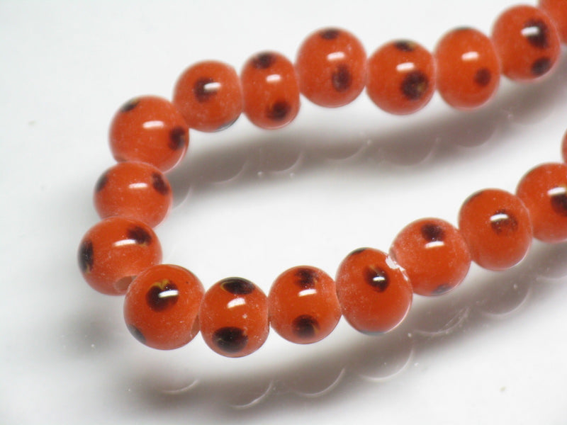 TOKO-BEADS AG955N-51 Glass bead (strand) 6~6.5mm AG955N-51 微小とんぼ玉（連） 6~6.5mm Asian bead & African bead  Handmade,Lampeork,bead,asia,india,ethnic,parts,accessory,beads とんぼ玉,ビーズ,トンボ玉,アジア,インド,エスニック,手作り,パーツ,アクセサリー