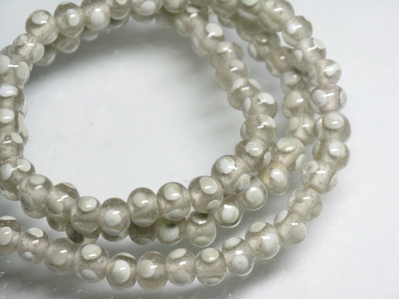 TOKO-BEADS AG955N-56 Glass bead (strand) 6~6.5mm AG955N-56 微小とんぼ玉（連） 6~6.5mm Asian bead & African bead  Handmade,Lampeork,bead,asia,india,ethnic,parts,accessory,beads とんぼ玉,ビーズ,トンボ玉,アジア,インド,エスニック,手作り,パーツ,アクセサリー