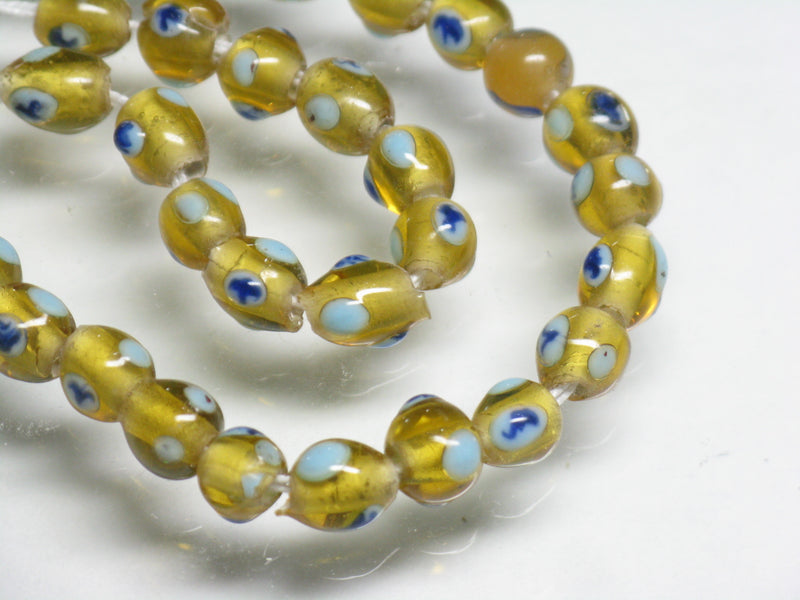 TOKO-BEADS AG955-59N Glass bead (strand) 5~5.5mm AG955-59N 微小とんぼ玉（連） 5~5.5mm Asian bead & African bead  Handmade,Lampeork,bead,asia,india,ethnic,parts,accessory,beads とんぼ玉,ビーズ,トンボ玉,アジア,インド,エスニック,手作り,パーツ,アクセサリー