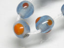 TOKO-BEADS AG955-61N Glass bead (strand) 6mm AG955-61N 微小とんぼ玉（連） 6mm Asian bead & African bead  Handmade,Lampeork,bead,asia,india,ethnic,parts,accessory,beads とんぼ玉,ビーズ,トンボ玉,アジア,インド,エスニック,手作り,パーツ,アクセサリー