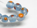 TOKO-BEADS AG955-61N Glass bead (strand) 6mm AG955-61N 微小とんぼ玉（連） 6mm Asian bead & African bead  Handmade,Lampeork,bead,asia,india,ethnic,parts,accessory,beads とんぼ玉,ビーズ,トンボ玉,アジア,インド,エスニック,手作り,パーツ,アクセサリー