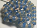 TOKO-BEADS AG956N-01 Glass bead (strand) 8~9mm AG956N-01 ツートーンビーズ（連） 8~9mm Asian bead & African bead  Handmade,Lampeork,bead,asia,india,ethnic,parts,accessory,beads とんぼ玉,ビーズ,トンボ玉,アジア,インド,エスニック,手作り,パーツ,アクセサリー