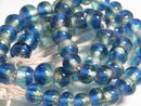 TOKO-BEADS AG956N-05 Glass bead (strand) 8~9mm AG956N-05 ツートーンビーズ（連） 8~9mm Asian bead & African bead  Handmade,Lampeork,bead,asia,india,ethnic,parts,accessory,beads とんぼ玉,ビーズ,トンボ玉,アジア,インド,エスニック,手作り,パーツ,アクセサリー